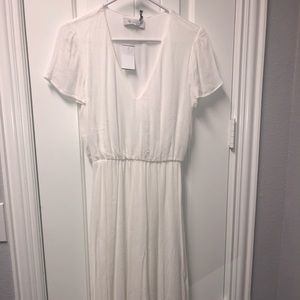 Wayf White Midi Dress NWT